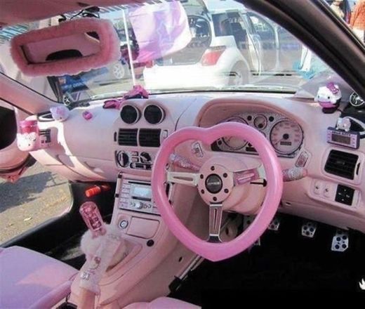 Pink car 