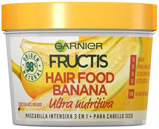 Garnier Fructis Hair Food Mascarilla Capilar 3 en 1 Aloe Vera Hidratante