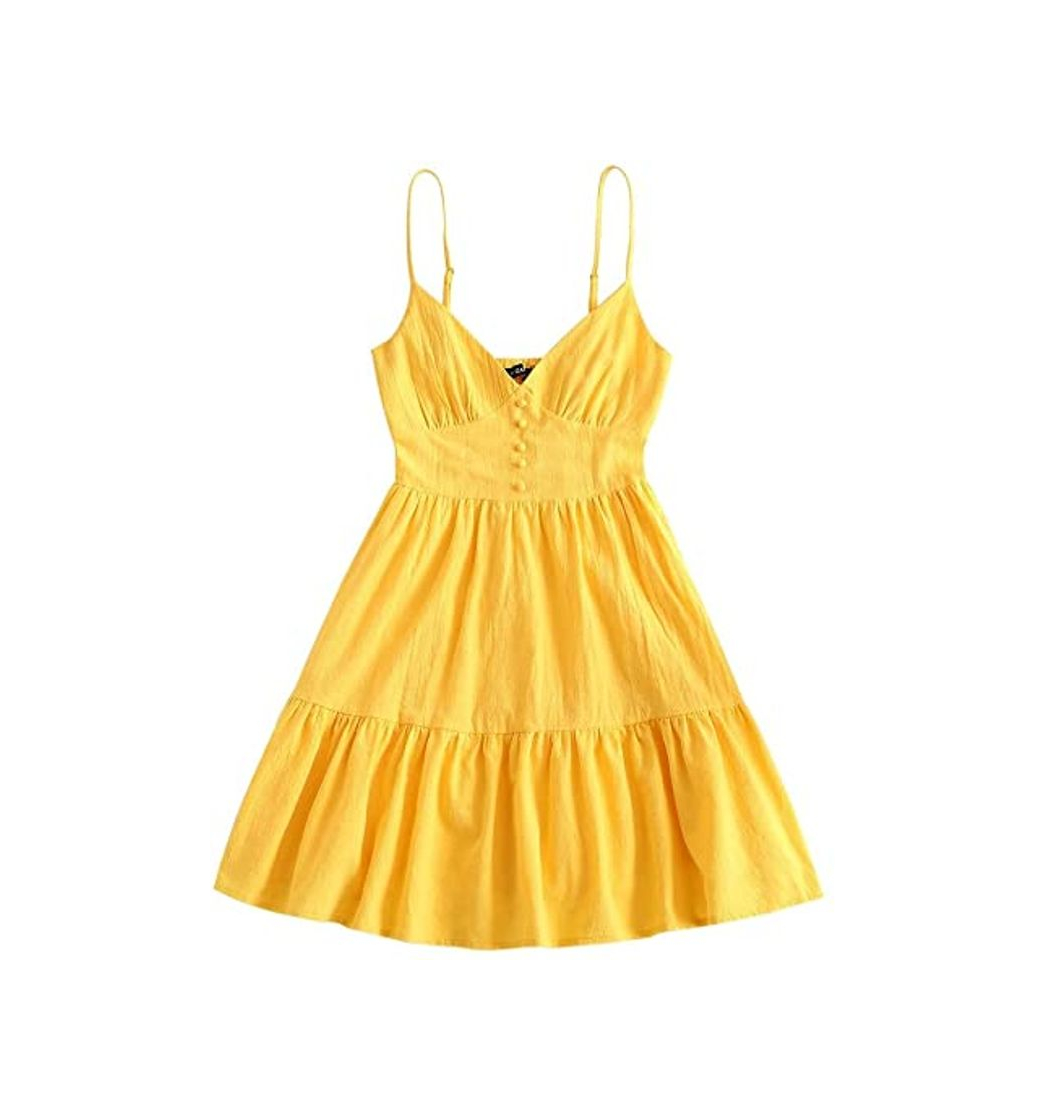 Social ZAFUL Vestido para mujer con volantes ahumados