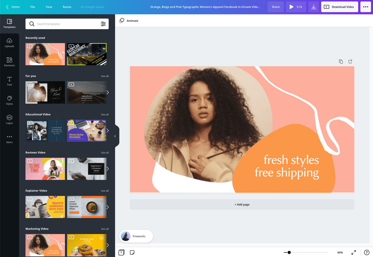 App Canva: Graphic Design & Video