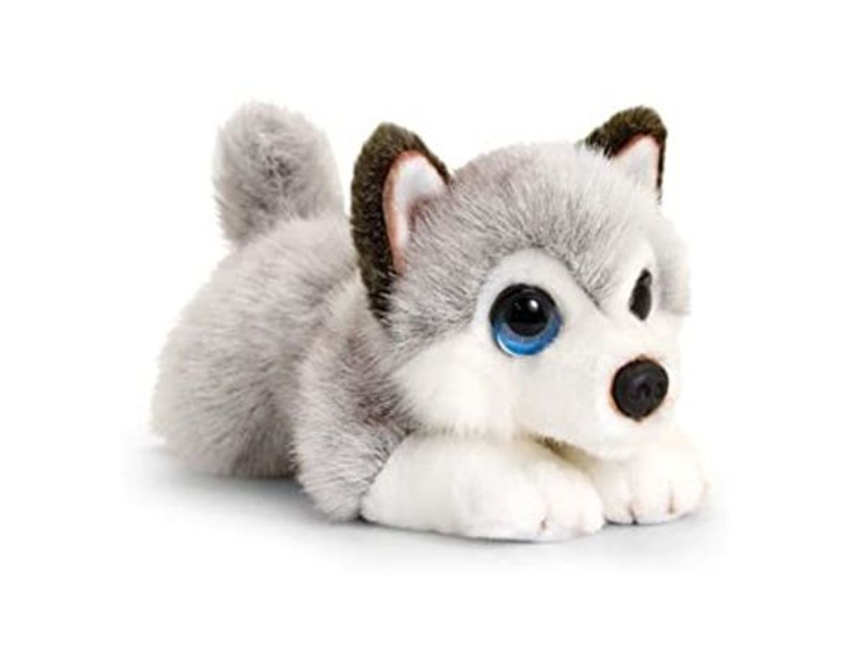 Social Keel Toys- Juguete de Peluche con diseño de Perro Husky, Color Gris,