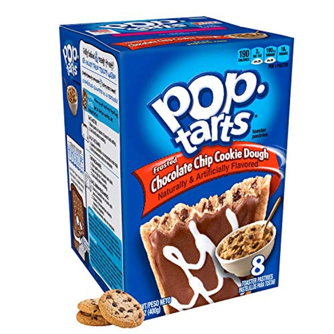 Social Kellogg's Frosted Chocolate Chip Cookie Dough Pop Tarts 400g