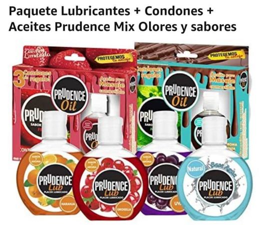 Aceites, lubricantes y condones Prudence 