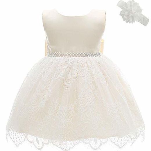 Dream Rover Vestidos Bautizo Bebe Ropa Bebe Niña Vestidos Fiesta 0-2 Años