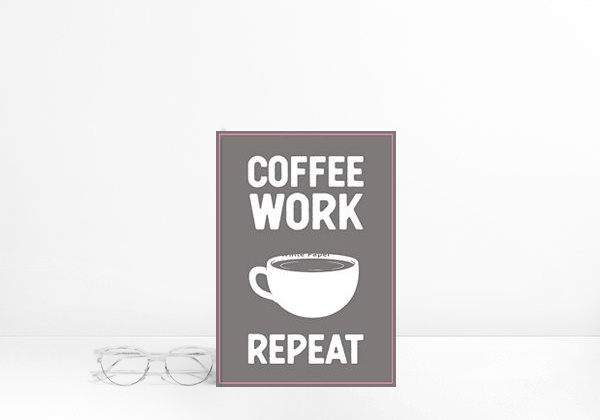 Libro Coffee Work Repeat Notebook
