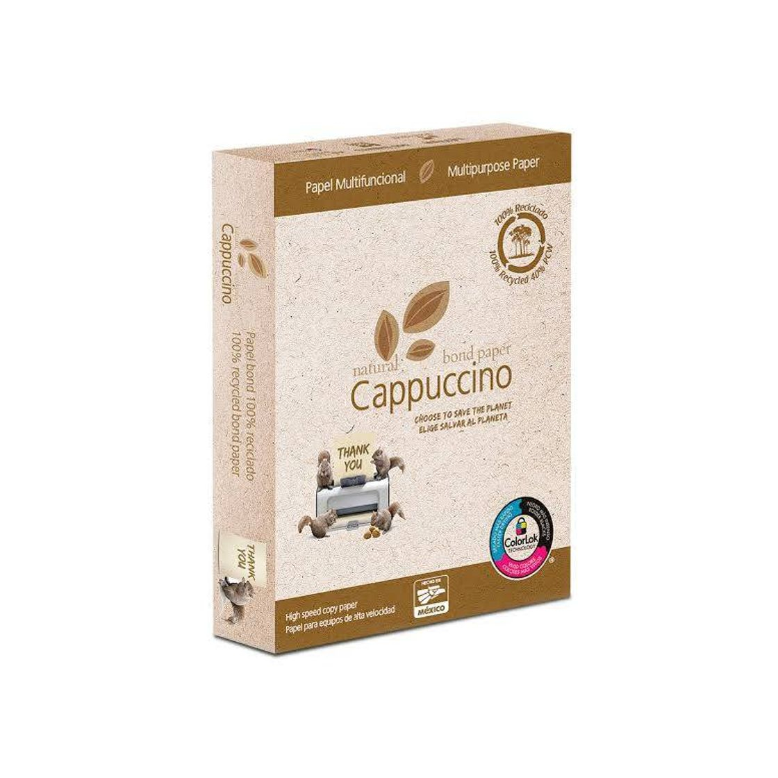 Products Paquete de Papel Reciclado Copamex Capuccino 500 hojas Carta