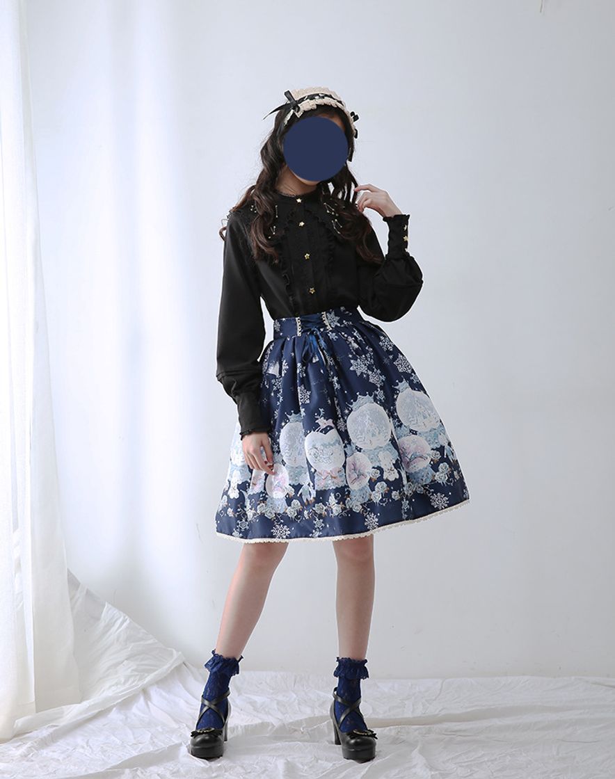 Producto WEDFGX Precioso Uniforme Falda Plisada a Cuadros de Cintura Alta Falda de línea a   Estudiante Verano Lolita Vestido Mujeres Kawaii Ropa Loli Encantadora