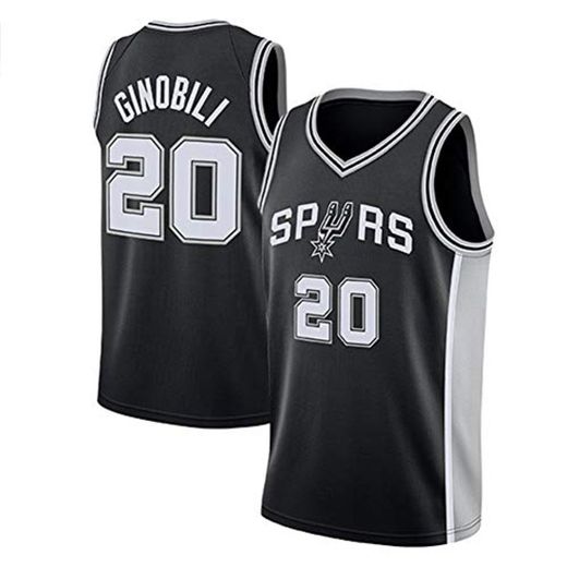 Maillot de Baloncesto Ginobili 20# Spurs para Hombre, Camiseta de Secado rápido