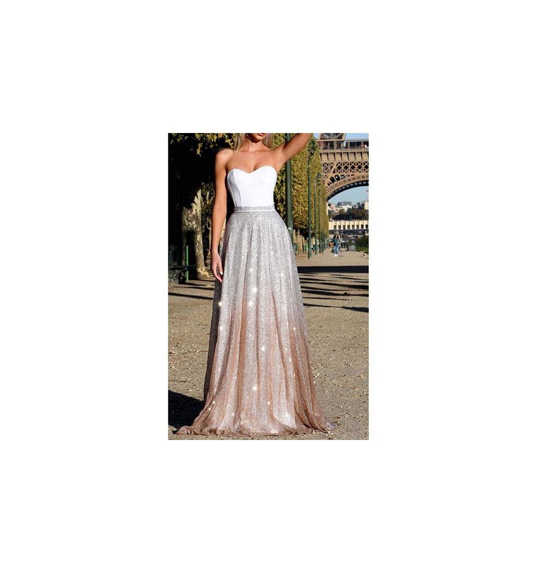 Social YWLINK Mujeres Vestido Elegante del Partido Moda Sin Mangas Sin Tirantes Atractivo