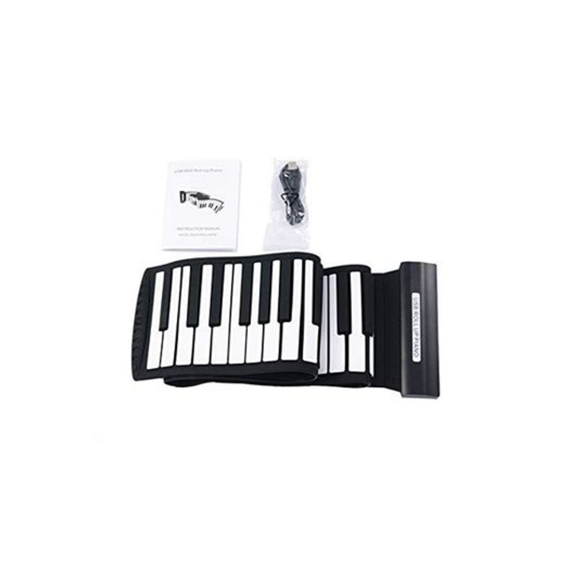 Producto XuZeLii ELECTRONI Teclados USB Midi De 88 Teclas Gruesa De Silicona Blanda Flexible De Plegado Eléctrico Enrollar Teclado De Piano Grabar La Programación Digital Rollo de la Mano del Teclado