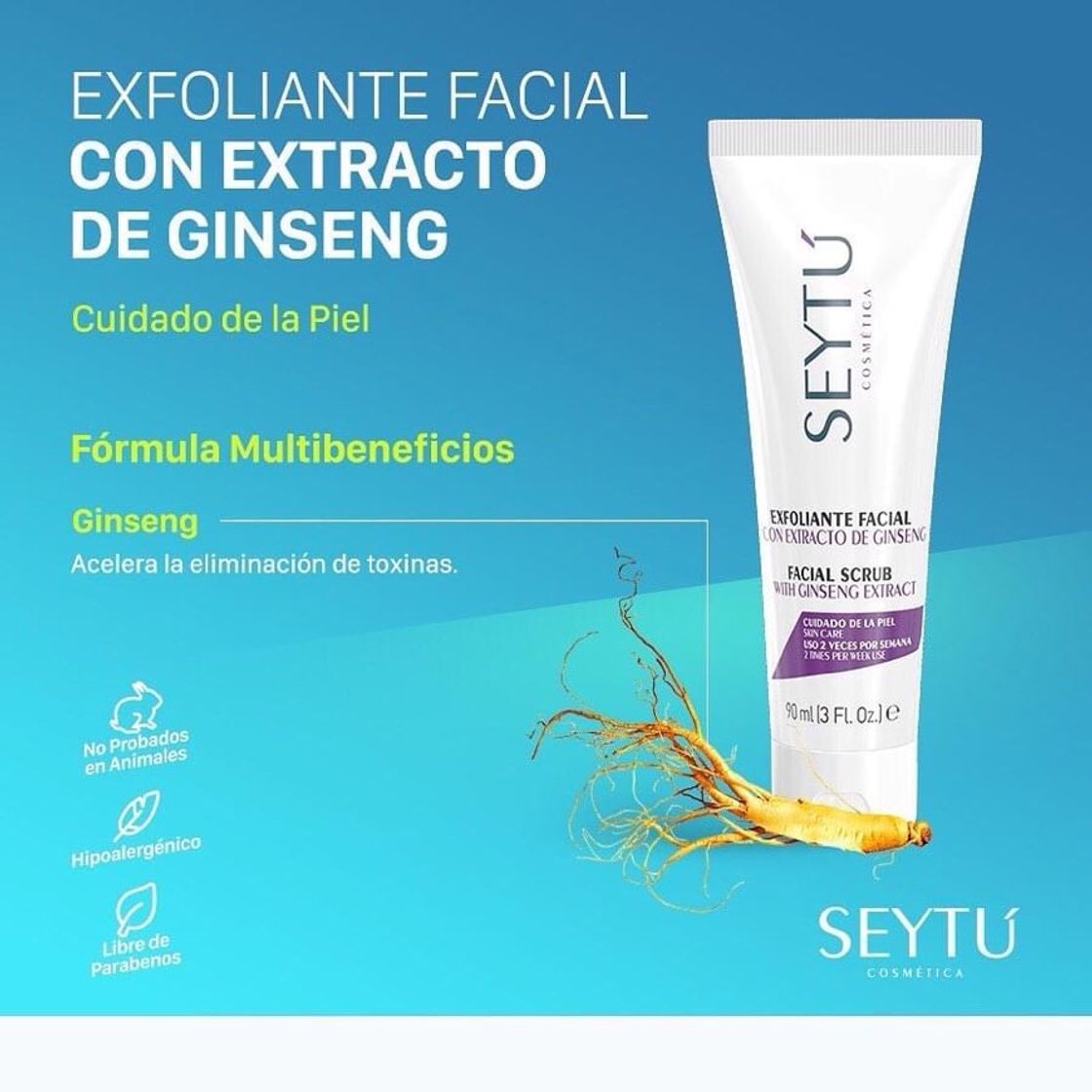 Moda Exfoliante Facial con Extracto de Giseng 