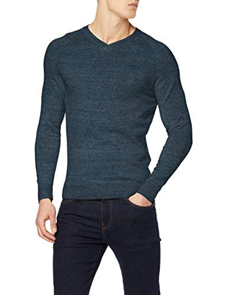 Social Superdry Orange Label Cotton Vee suéter, Azul