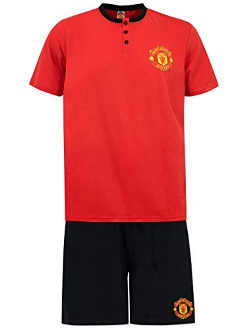 Fashion Premier League Pijama para Hombre Manchester United Rojo Size Large