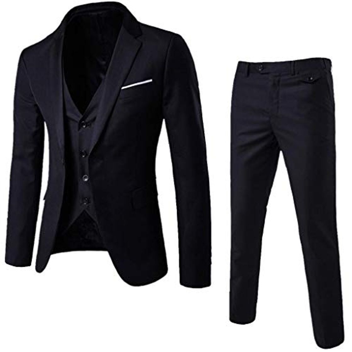 SHOBDW Hombre Traje Talla Grande de Manga Larga Abrigos de Invierno de