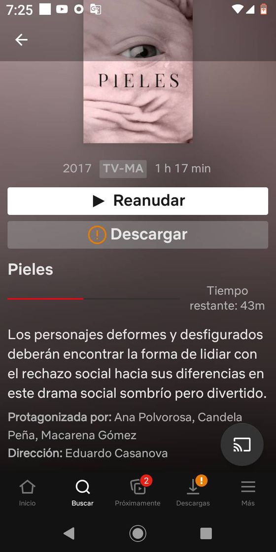 Películas Netflix - Película: Pieles