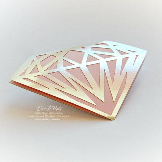 Archivo de corte tarjeta en forma de diamante ♦️ 