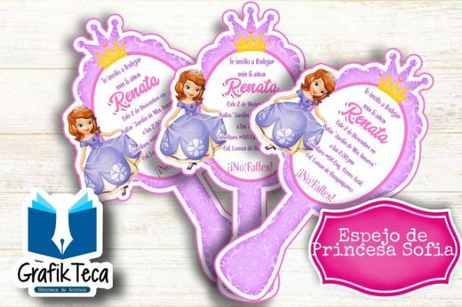 Invitacion imprimible princesa sofia