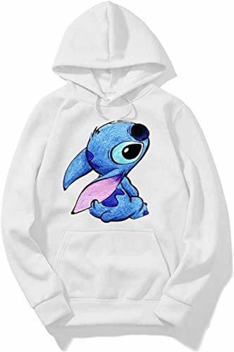 Lugar guoweiweiB Sudadera Juvenil con Capucha Lilo&Stitch Hoodies-Boys Girls Hooded Sweatshirts Cute Cartoon