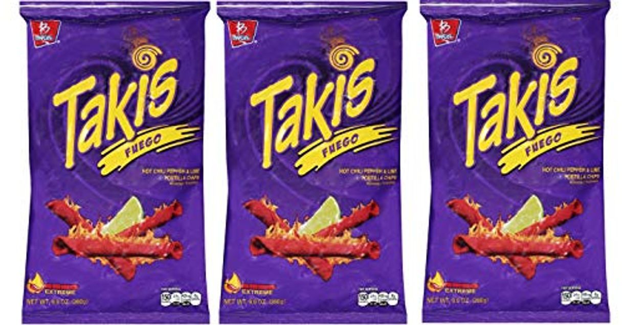 Producto BARCEL Takis Fuego - Tortilla Chips - Papitas de Maíz Sabor Chile