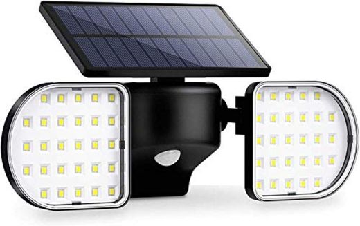 OUSFOT Luz Solar Exterior 56 LED Foco Solar con Sensor de Movimiento