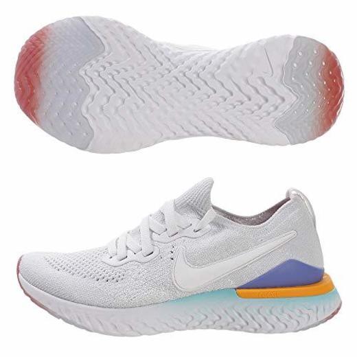 Nike Epic React Flyknit 2, Hombre, Blanco