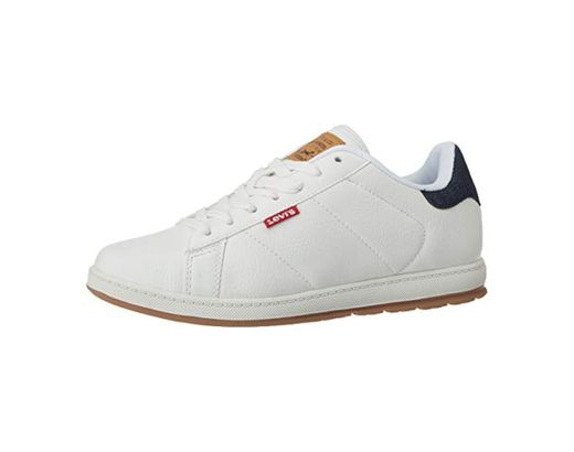 Levi's Declan Millstone 2 Tone - Zapatillas para Hombre, Blanco