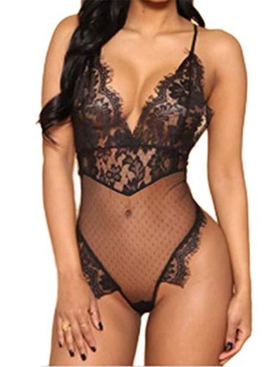 Aranmei Bodysuit Lenceria,Sexy Body Para Mujer,Erotica Atractiva Ropa De Encaje Ropa Interior