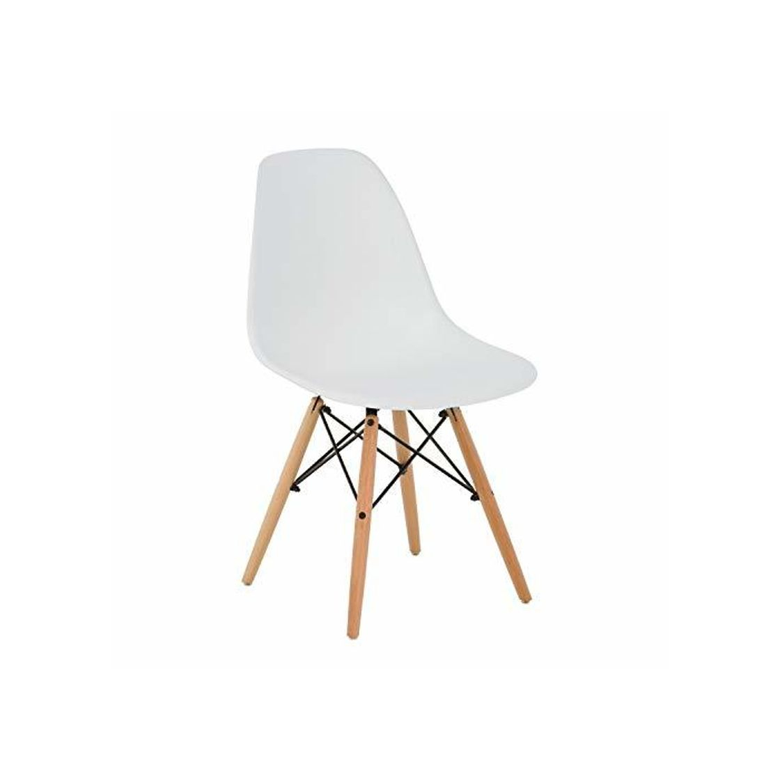 Home SKLUM Silla Scand Blanco Madera Natural Comedor