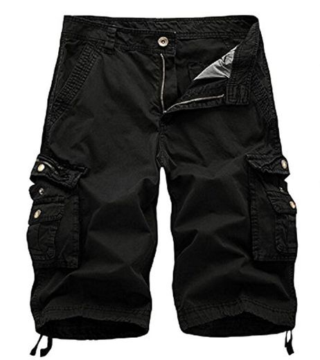 AYG Hombre Bermudas Cargo Pantalón Cortos de Verano Militares Camuflaje Pantalones Cortos de Trabajo