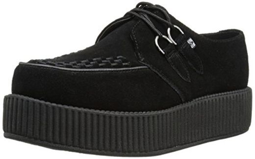 T.U.K. Mondo Sole Round Creeper, Zapatillas de Cuero, Unisex, Negro