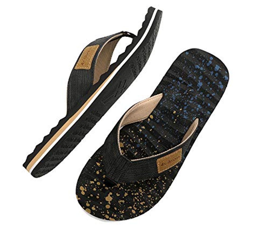 AX BOXING Chanclas Hombre Flip Flop Ondulado Sandalias Comodo Verano Für Piscina/Playa/Ducha