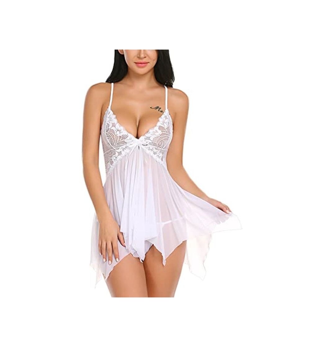 Social sleekwearuk - Body Sexy de Encaje para Mujer