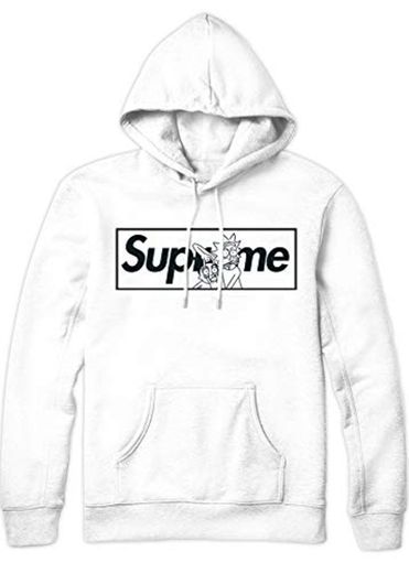 Supreme Germany Hoodie Weiss Logo Klein Rot/Weiss