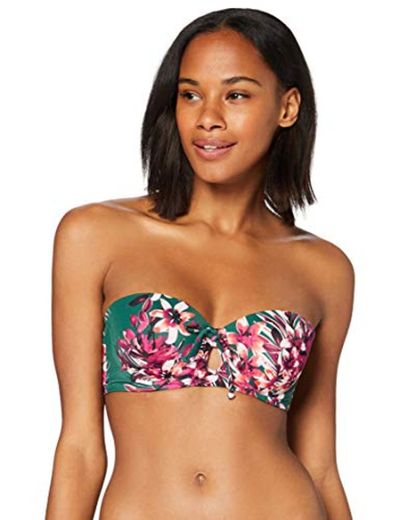 Marca Amazon - IRIS & LILLY Parte de Arriba de Bikini Bandeau