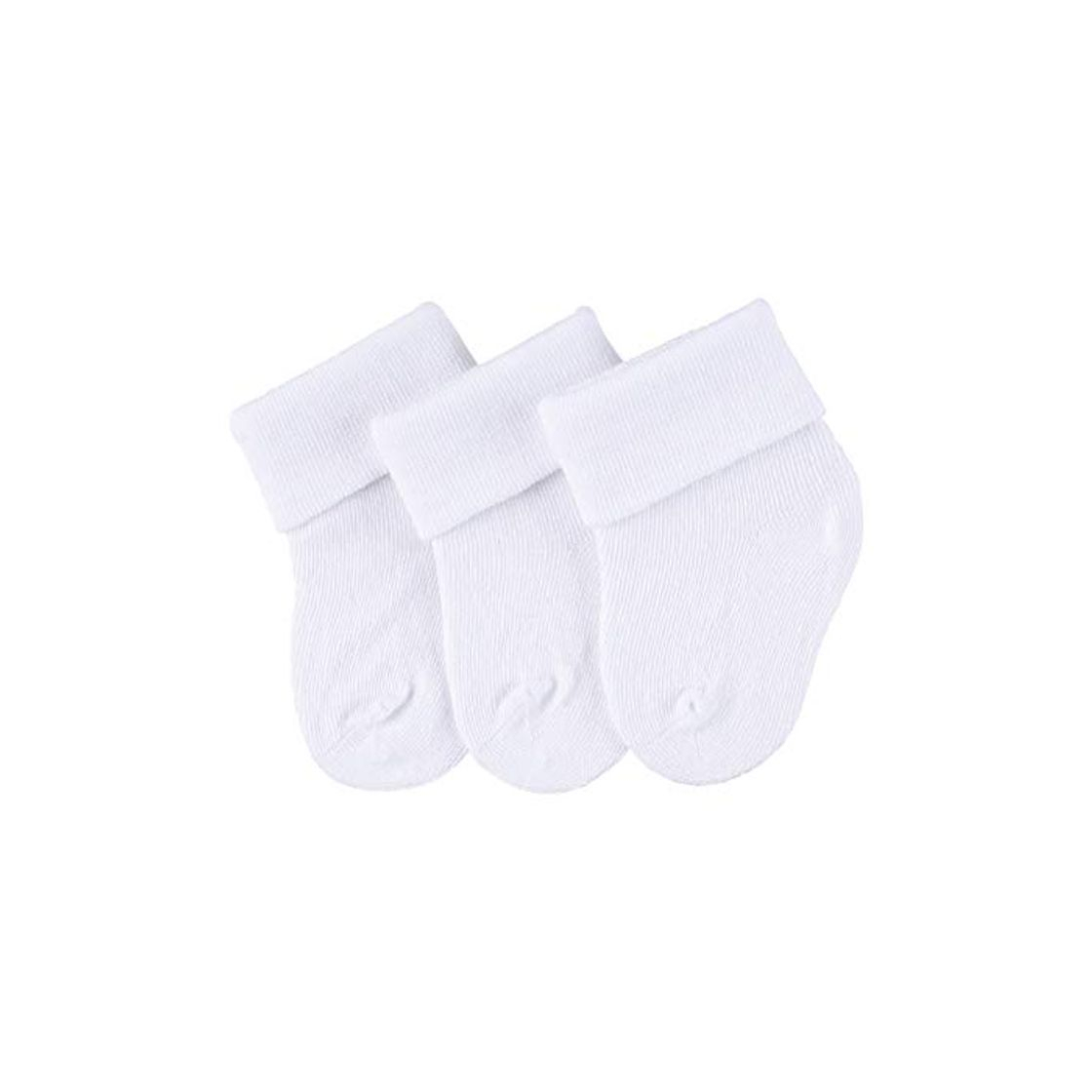 Moda Sterntaler Newborn Socks 3-pair Pack Calcetines, Blanco