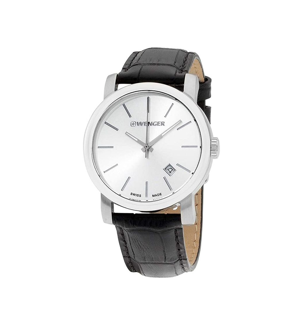 Producto Wenger Urban Classic Vintage Silver Dial Leather Strap Men's