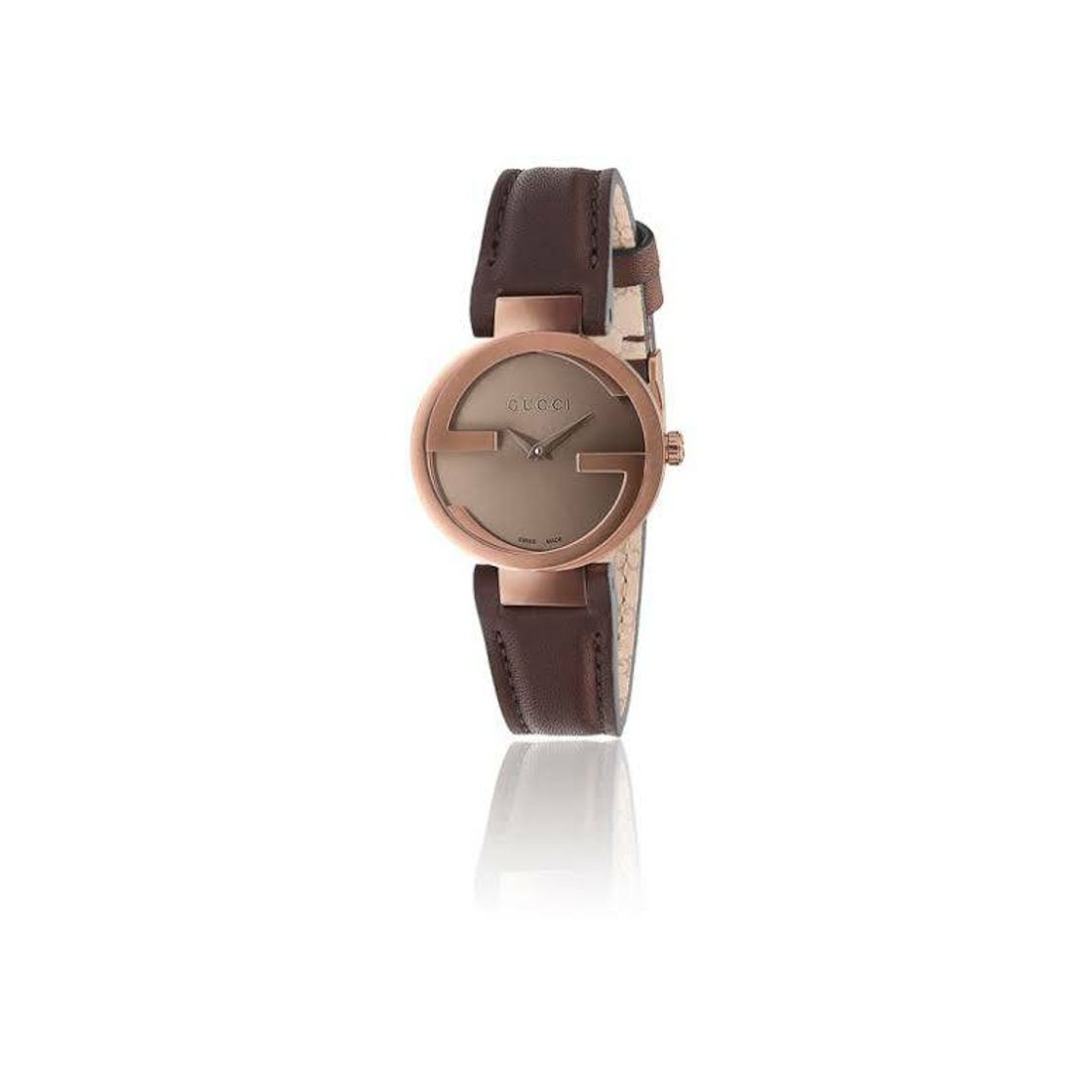 Producto Gucci Reloj Vestido Swiss cuarzo acero inoxidable y de piel 