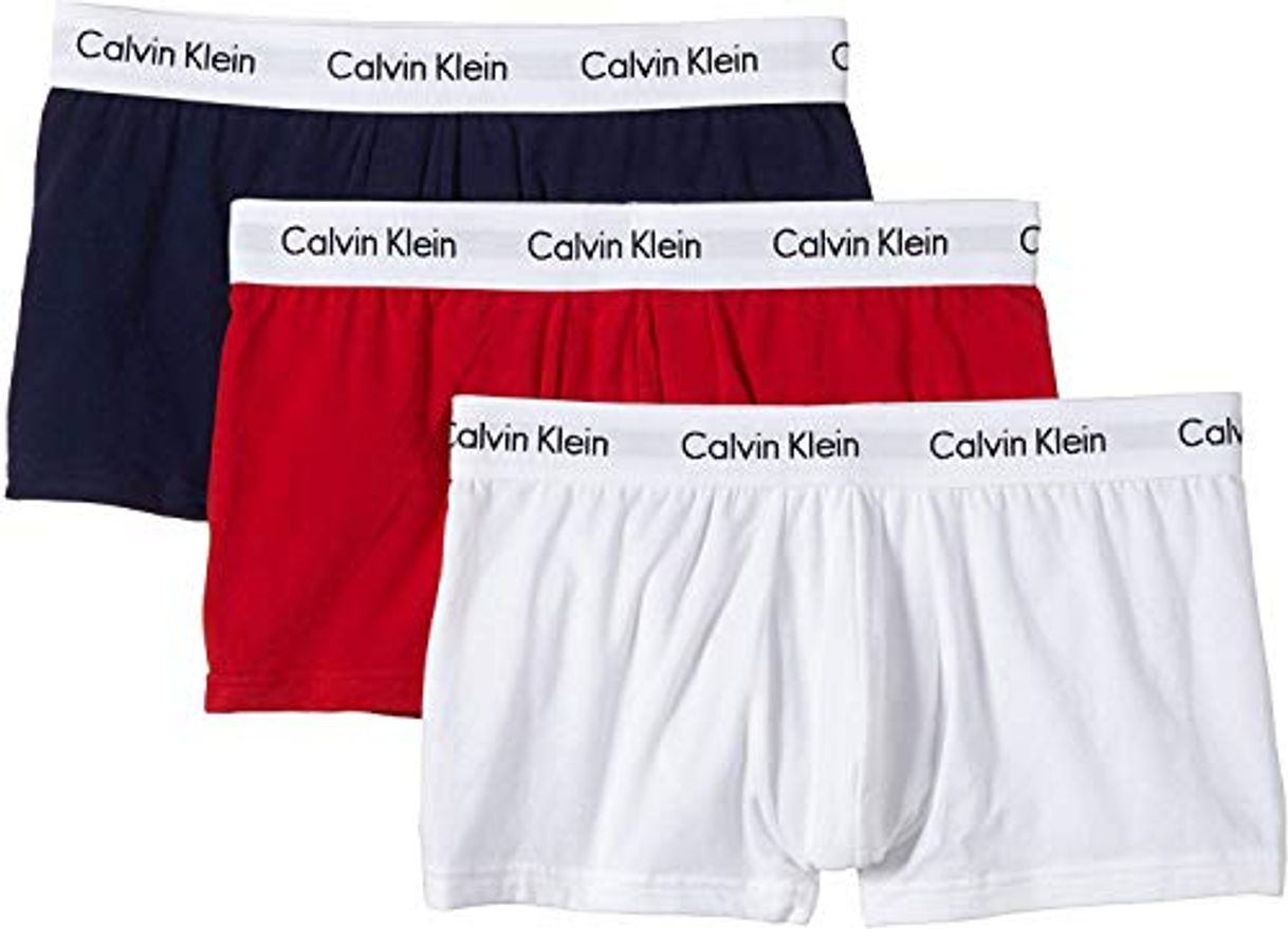 Social Calvin Klein Cotton Stretch Low Rise Trunk, Bóxers para Hombre, Multicolor