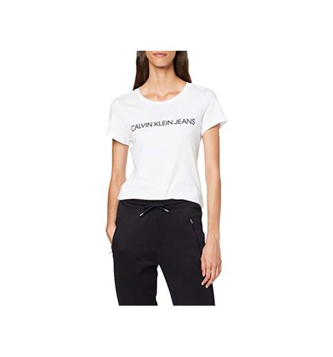 Calvin Klein Core Institutional Logo Slim Fit tee Camiseta, Blanco