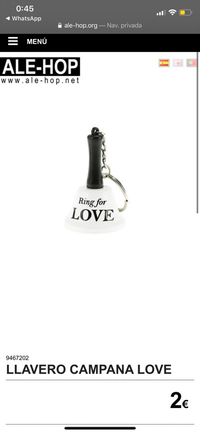 Producto LLAVERO RING FOR LOVE