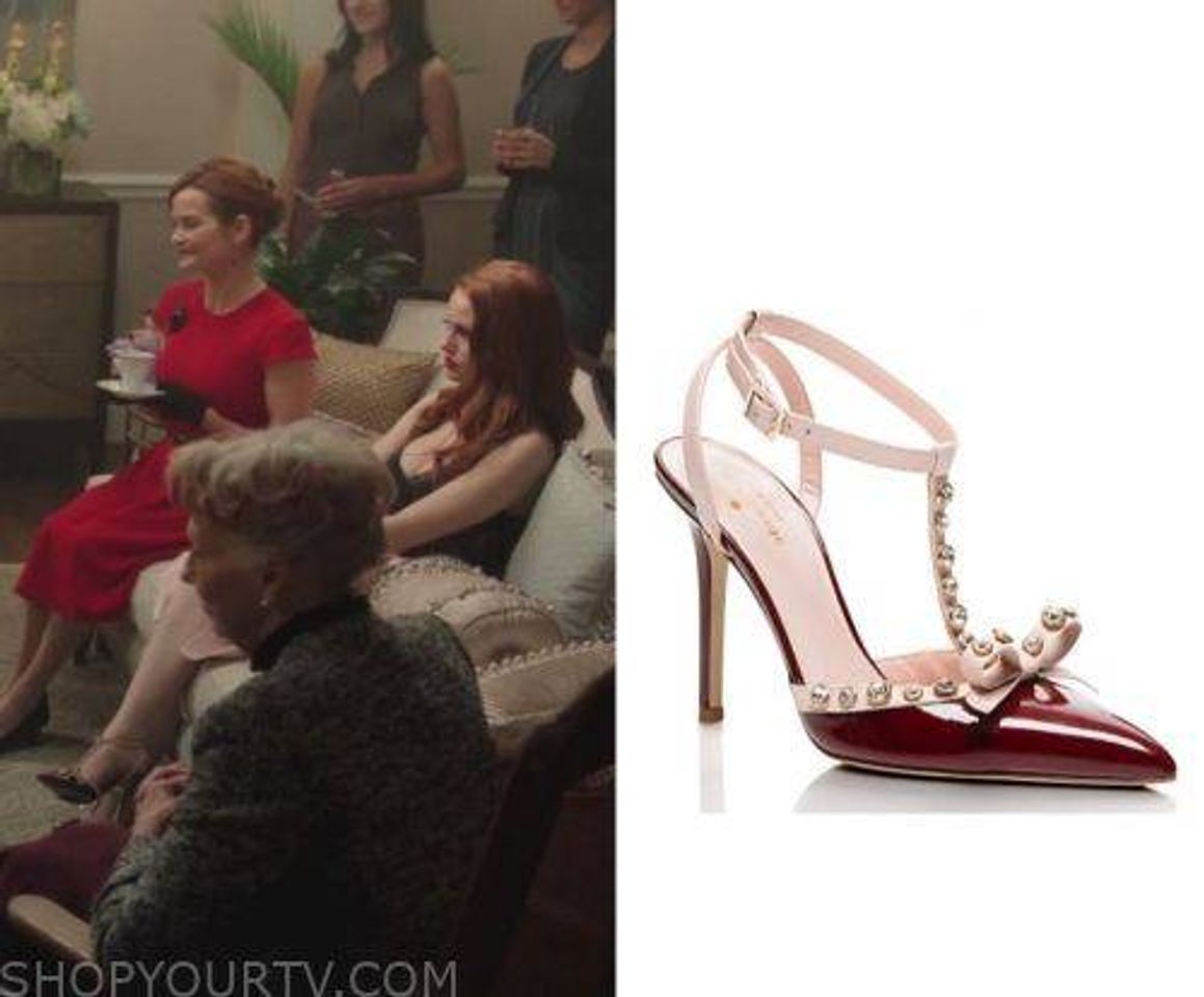 Social Sandália vermelha com tiras brancas 