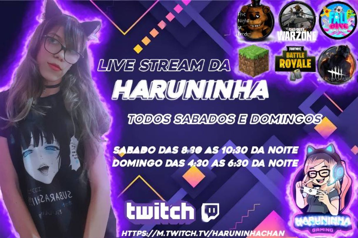 Moda Live stream da Haruninha