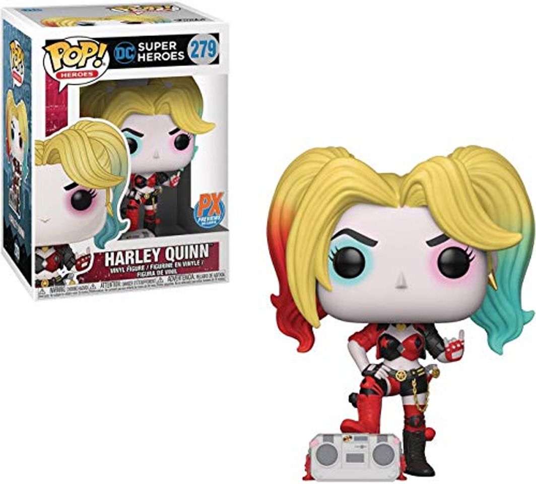 Libro Pop Harley Quinn with Boombox Vinyl Figure