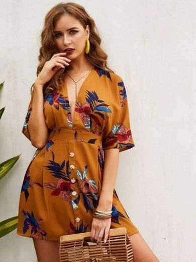 Vestido con estampado floral 