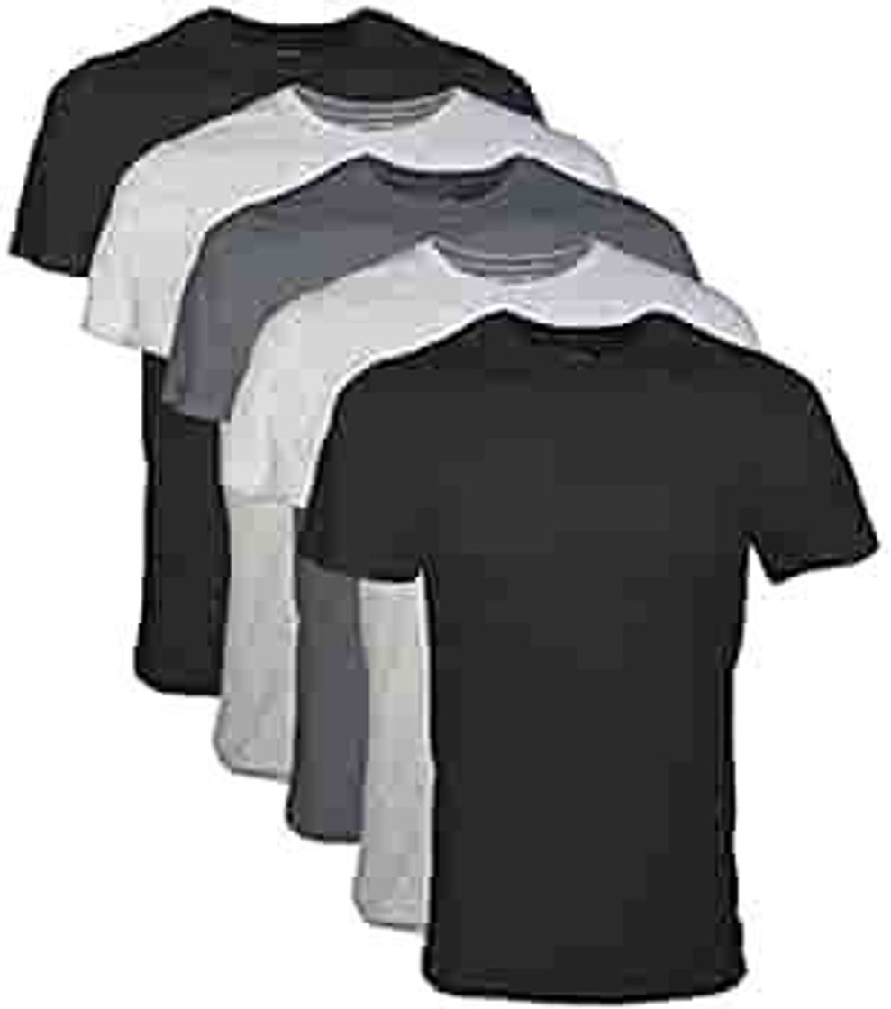 Social Gildan Playera Cuello Redondo, multipaquete Ropa Interior pa