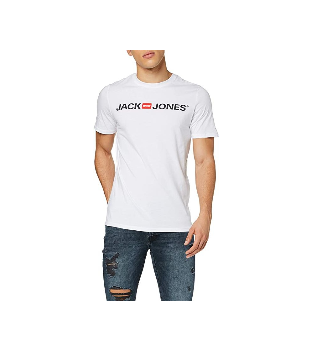 Social JACK & JONES Jjecorp Logo tee SS Crew Neck Noos Camiseta, Negro
