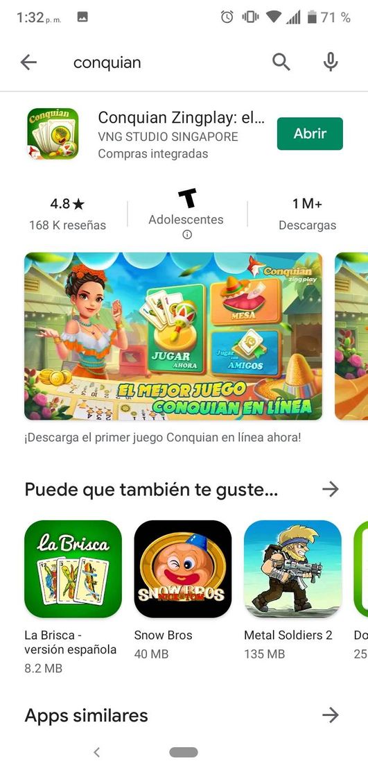 App Conquian Zingplay: el mejor juego de cartas gratis - Google Play