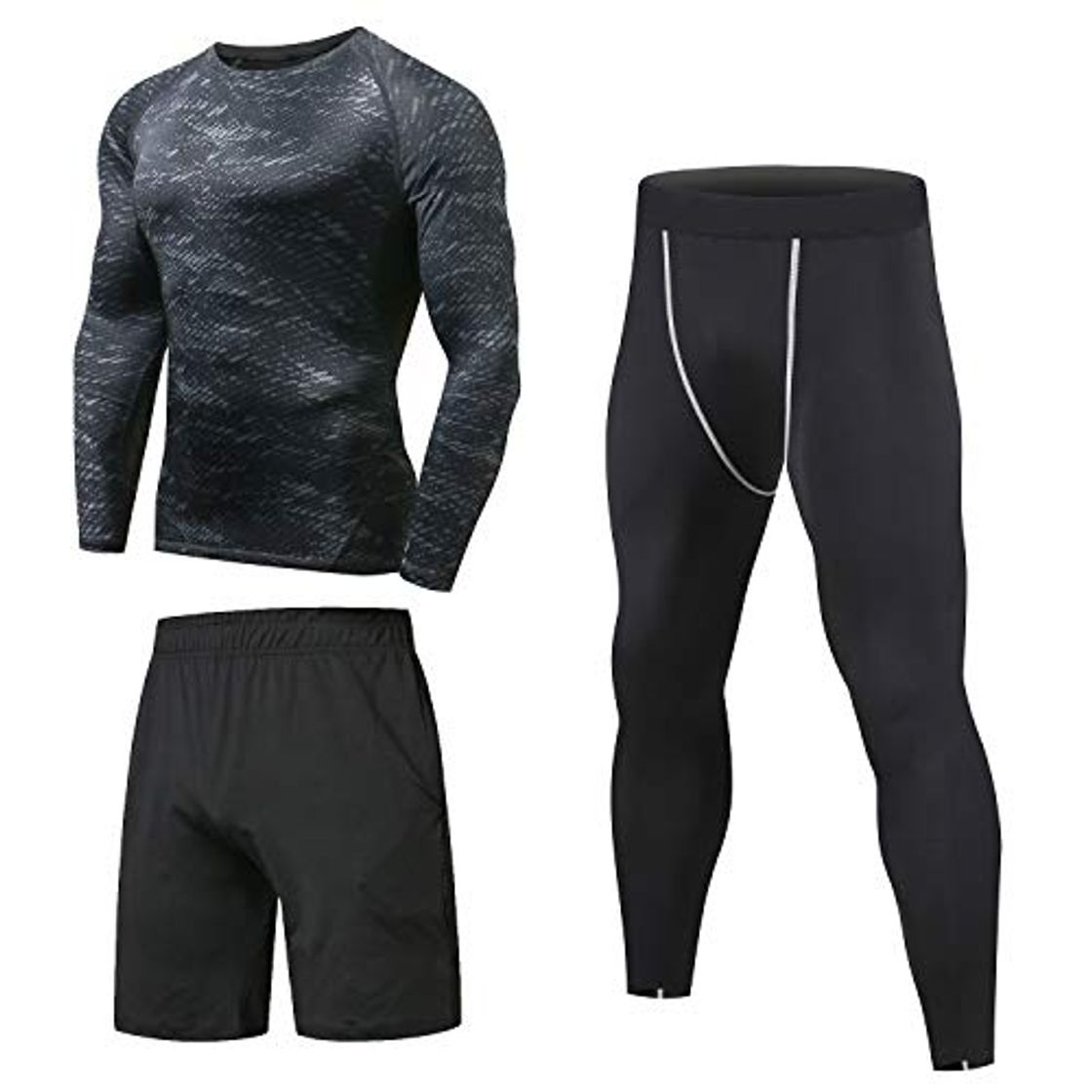 Moda Niksa 3 Piezas Conjunto de Compresion Hombre