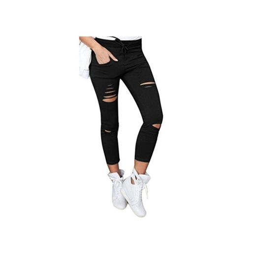 Pantalones Vaqueros Mujer Rotos Mallas Mujer Fitness Sexy Leggings Yoga Deportivos Polainas