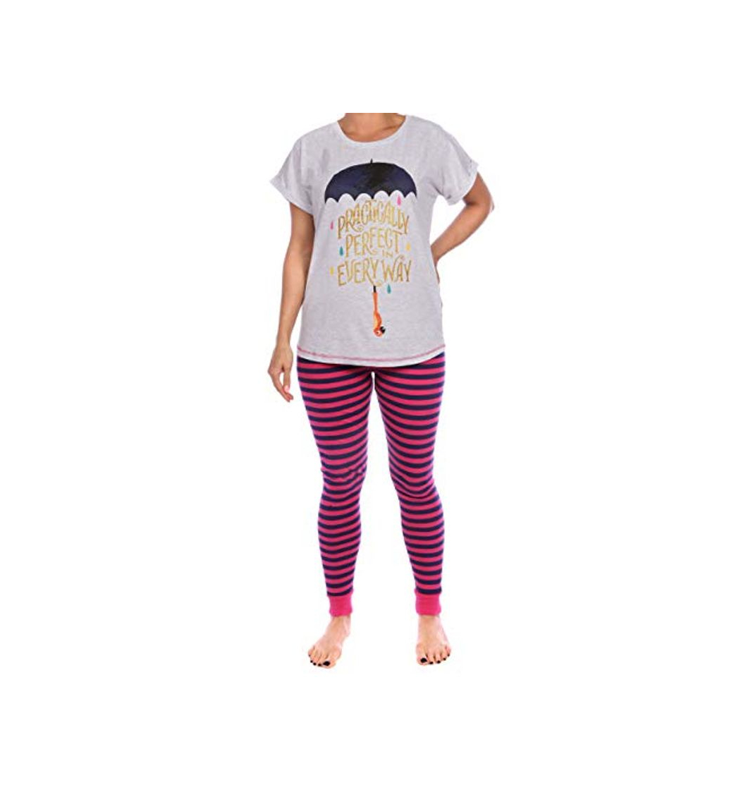 Fashion Disney Pijama para Mujer Mary Poppins Multicolor Size XX